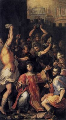 The Martyrdom of Saint Stephen -  Powerful Narrative Depiction!